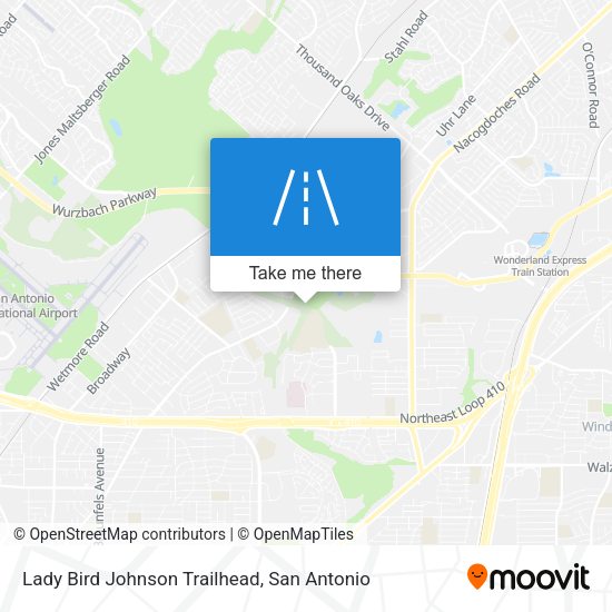 Lady Bird Johnson Trailhead map