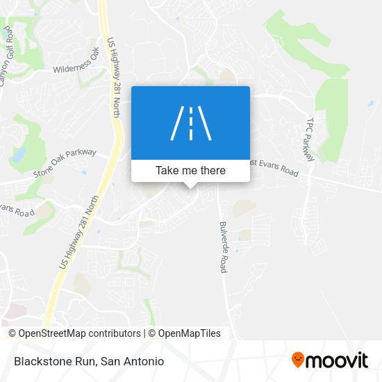 Blackstone Run map