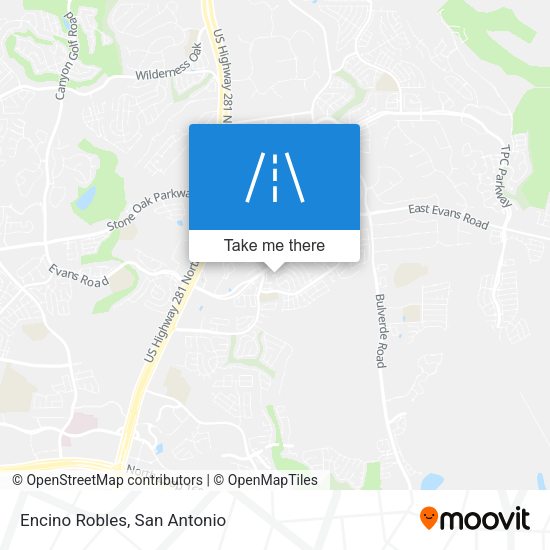 Mapa de Encino Robles