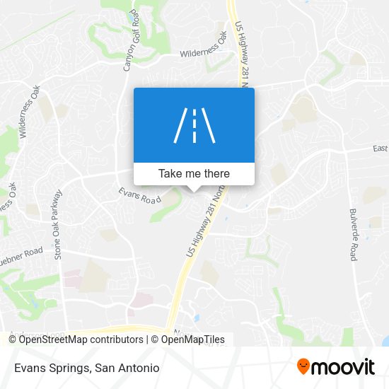 Mapa de Evans Springs