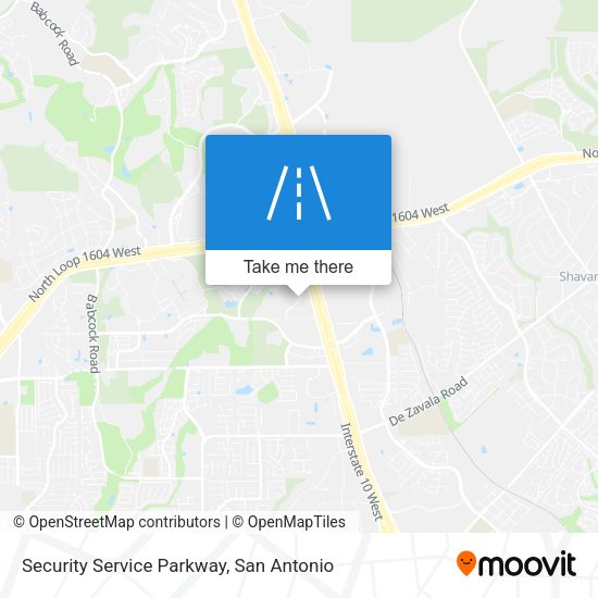 Security Service Parkway map