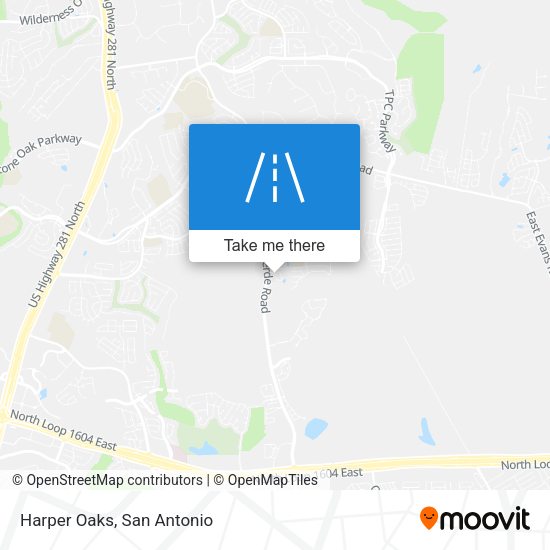 Mapa de Harper Oaks