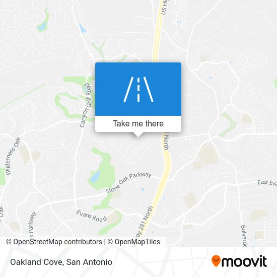 Mapa de Oakland Cove