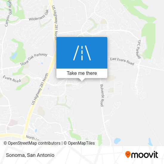 Mapa de Sonoma