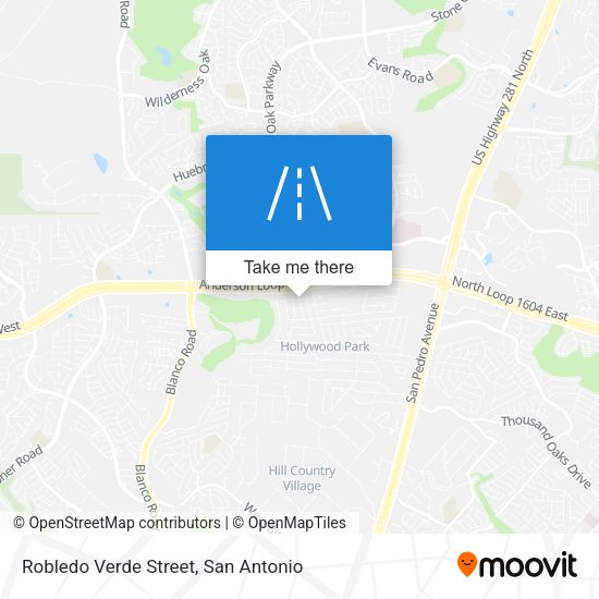 Robledo Verde Street map