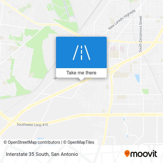 Interstate 35 South map