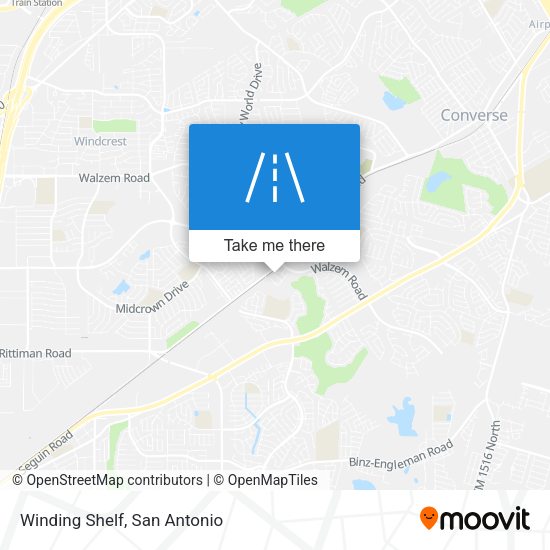 Mapa de Winding Shelf