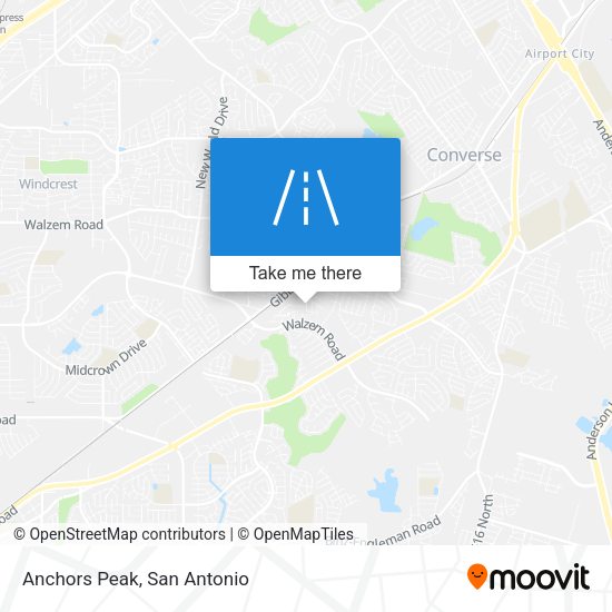 Mapa de Anchors Peak