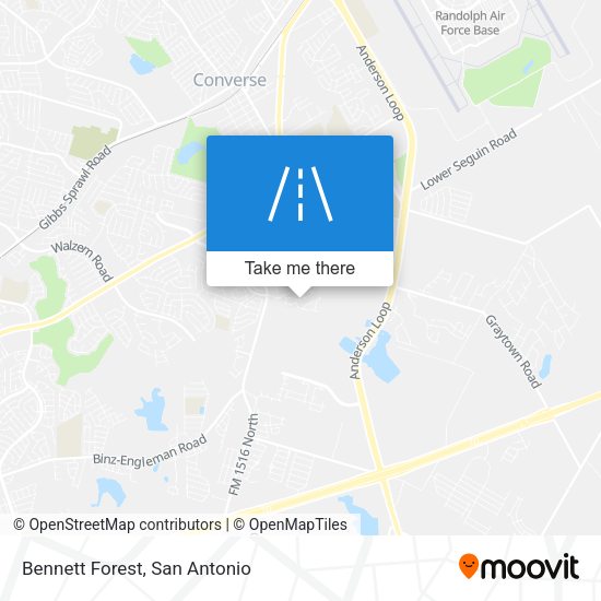 Mapa de Bennett Forest