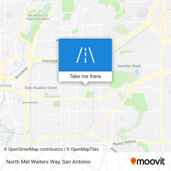 North Mel Waiters Way map