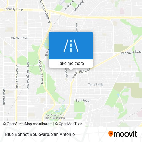Blue Bonnet Boulevard map