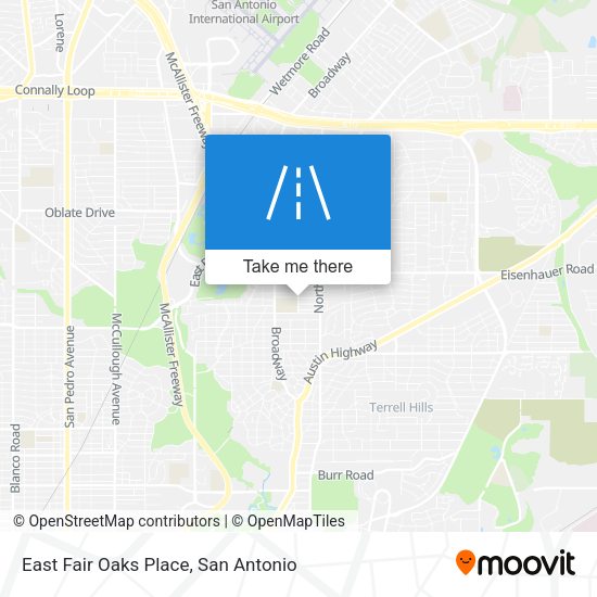 East Fair Oaks Place map
