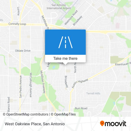 West Oakview Place map