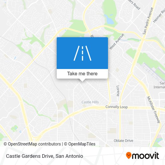 Castle Gardens Drive map