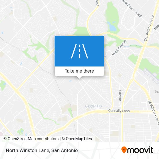 North Winston Lane map