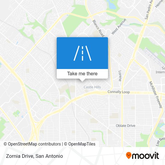 Mapa de Zornia Drive