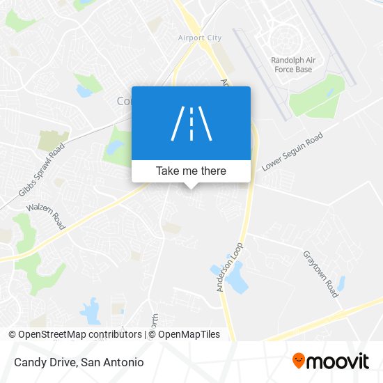 Candy Drive map