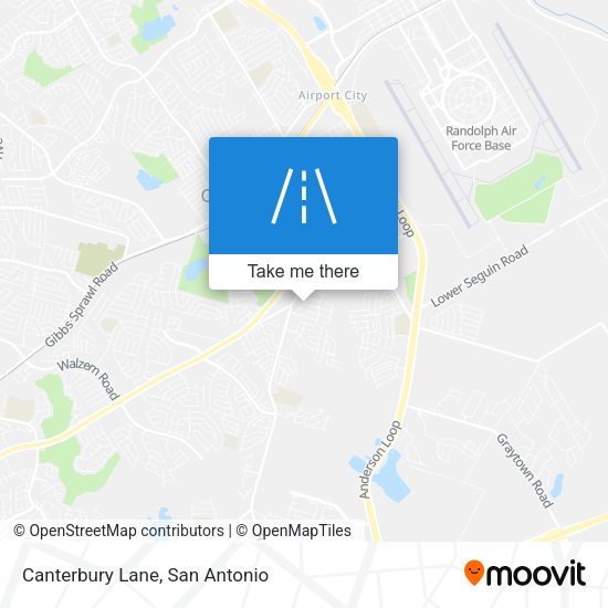 Canterbury Lane map