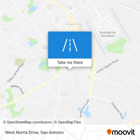 West Norris Drive map