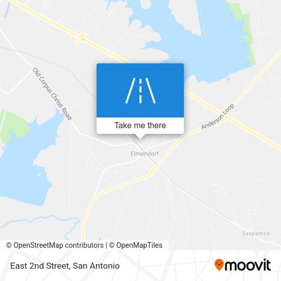 East 2nd Street map