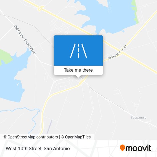 West 10th Street map