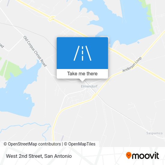 West 2nd Street map
