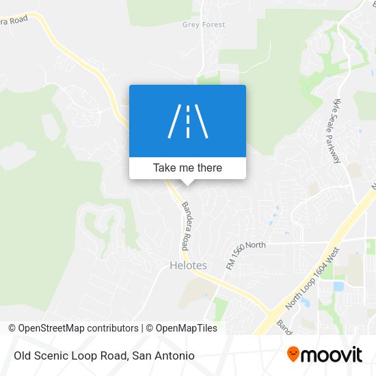 Old Scenic Loop Road map