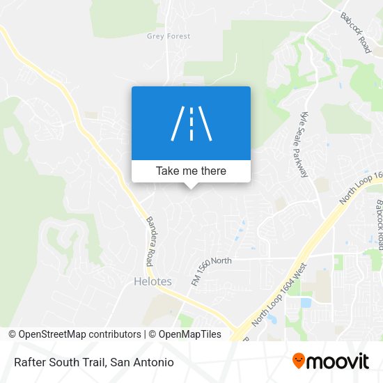 Rafter South Trail map