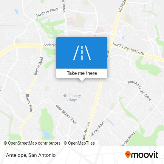 Mapa de Antelope