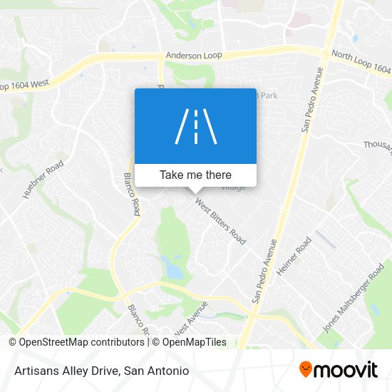 Artisans Alley Drive map