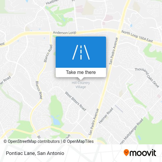 Mapa de Pontiac Lane