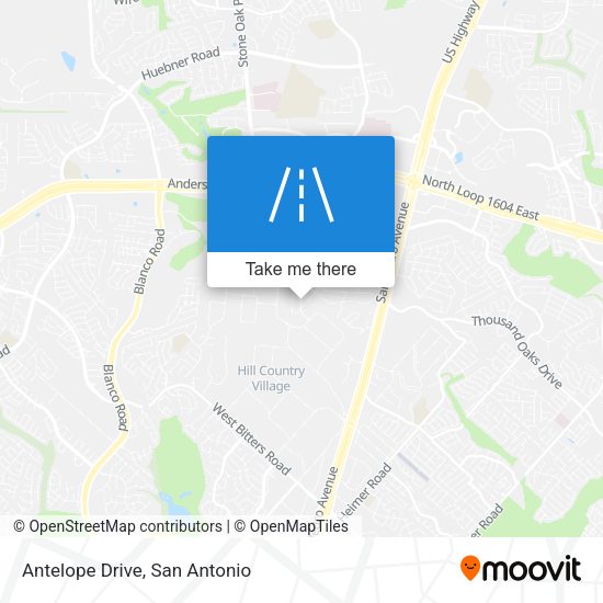 Antelope Drive map
