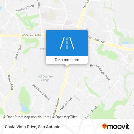 Mapa de Chula Vista Drive