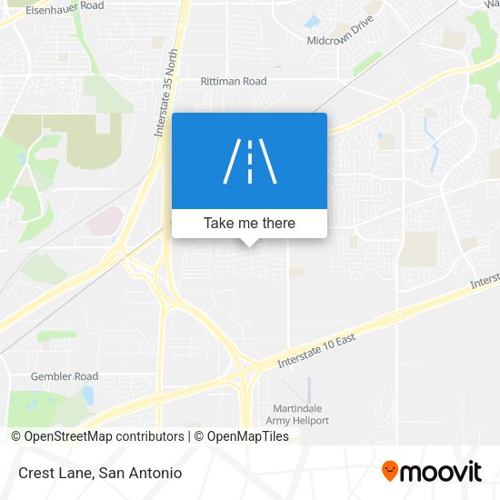 Mapa de Crest Lane