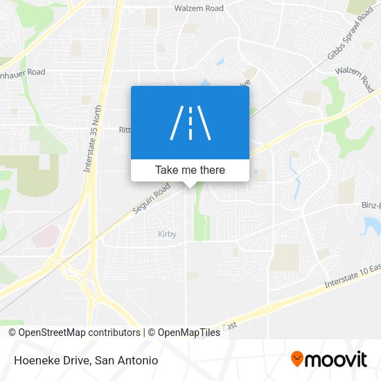 Mapa de Hoeneke Drive
