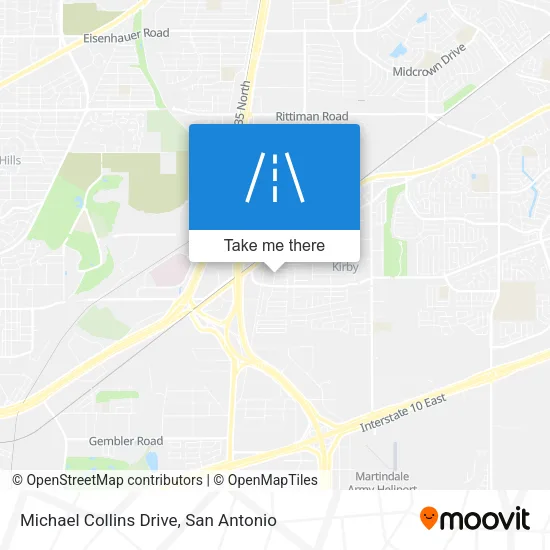 Michael Collins Drive map