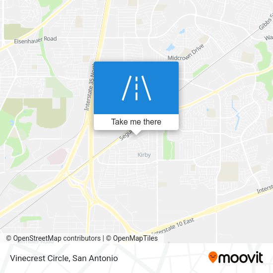 Vinecrest Circle map
