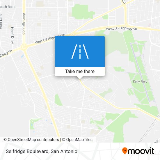 Selfridge Boulevard map