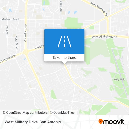 Mapa de West Military Drive
