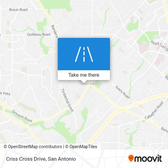 Criss Cross Drive map