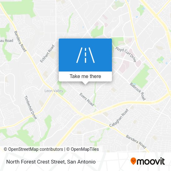 Mapa de North Forest Crest Street