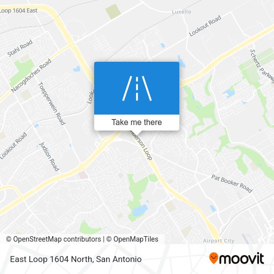 Mapa de East Loop 1604 North