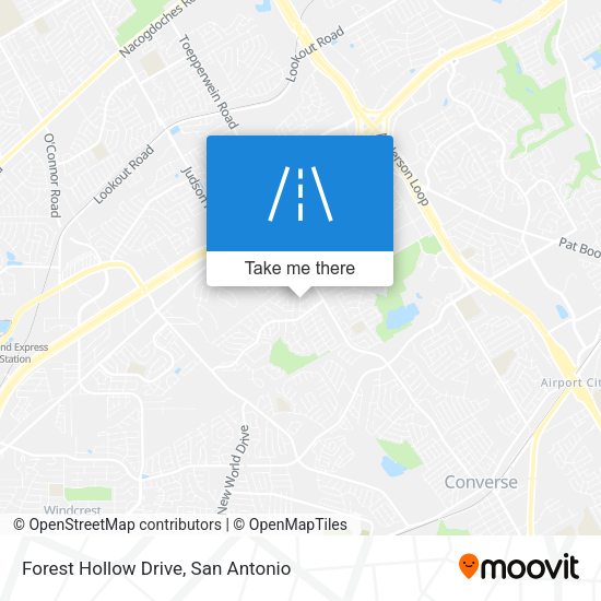 Forest Hollow Drive map
