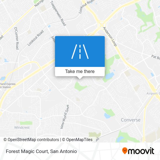 Forest Magic Court map