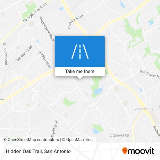 Hidden Oak Trail map