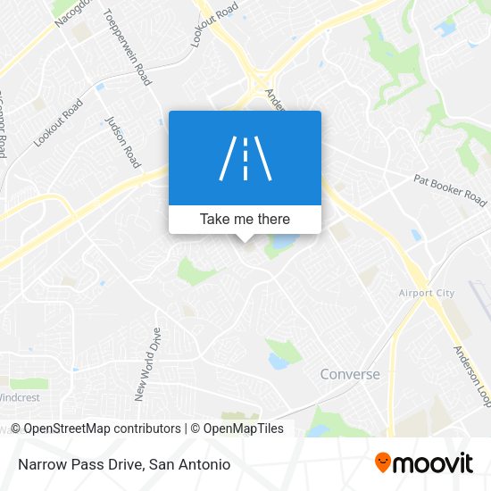 Narrow Pass Drive map