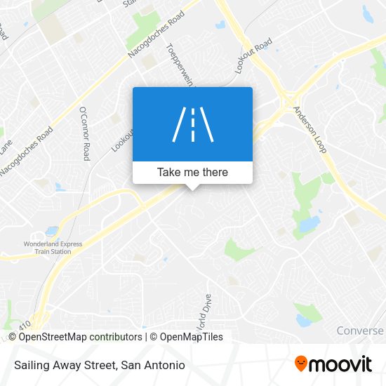 Mapa de Sailing Away Street