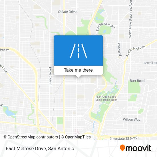 East Melrose Drive map
