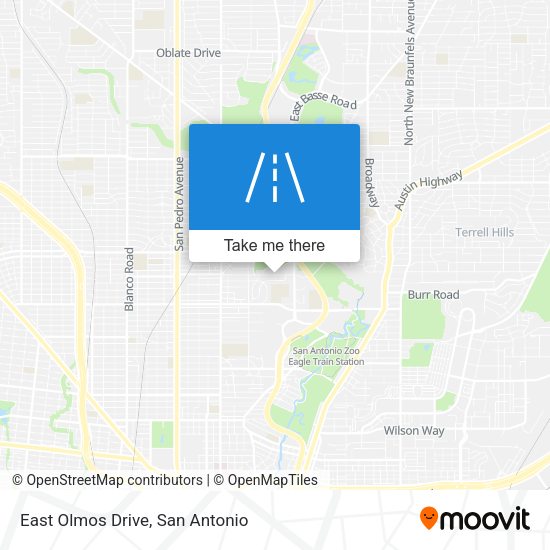 East Olmos Drive map
