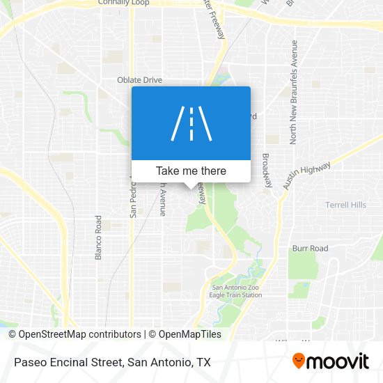Paseo Encinal Street map